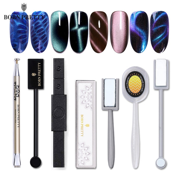 Magnetic Stick Nail Tools for 3D Cat Eye Gel Polish Magnetic Pen Strong Magic DIY Phantom S Shape Effect DIY Magnetic Board