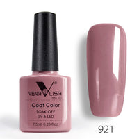 New Free Shipping Nail Art Design Manicure Venalisa 60Color 7.5Ml Soak Off Enamel Gel Polish UV Gel Nail Polish Lacquer Varnish