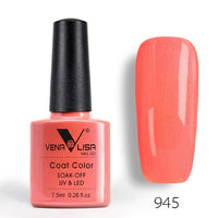 New Free Shipping Nail Art Design Manicure Venalisa 60Color 7.5Ml Soak Off Enamel Gel Polish UV Gel Nail Polish Lacquer Varnish