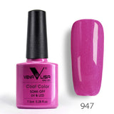 New Free Shipping Nail Art Design Manicure Venalisa 60Color 7.5Ml Soak Off Enamel Gel Polish UV Gel Nail Polish Lacquer Varnish