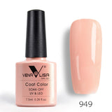 New Free Shipping Nail Art Design Manicure Venalisa 60Color 7.5Ml Soak Off Enamel Gel Polish UV Gel Nail Polish Lacquer Varnish