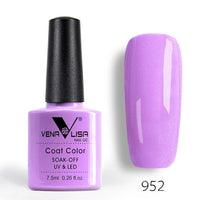 New Free Shipping Nail Art Design Manicure Venalisa 60Color 7.5Ml Soak Off Enamel Gel Polish UV Gel Nail Polish Lacquer Varnish