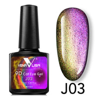 New Nail Art Design Manicure Venalisa 7.5Ml Soak Off Enamel 9d cat eyes magnetic Gel Polish UV Gel Nail Polish Lacquer Varnish