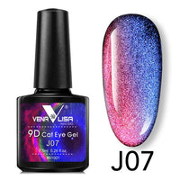 New Nail Art Design Manicure Venalisa 7.5Ml Soak Off Enamel 9d cat eyes magnetic Gel Polish UV Gel Nail Polish Lacquer Varnish