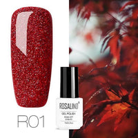 ROSALIND Gel Nail Polish Hybrid Varnishes All For Manicure Nails Art Semi Permanent UV Led Gel Polish Nail Design Base Top Coat