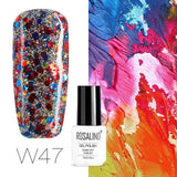 ROSALIND Gel Nail Polish Hybrid Varnishes All For Manicure Nails Art Semi Permanent UV Led Gel Polish Nail Design Base Top Coat