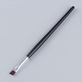 1 Pc Black Dual-ended Acrylic Painting Brush Liner Pen Drawing UV Gel Brush Spatula Tool  Nail Art Tool