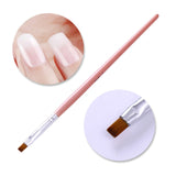 1 Pc Black Dual-ended Acrylic Painting Brush Liner Pen Drawing UV Gel Brush Spatula Tool  Nail Art Tool