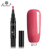 Saviland Faster Shipping Nail Gel Varnish Pencil One Step Gel Nail Pen No Need Top Base 3 In 1 UV Gel Lacquer Glitter Polish