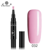 Saviland Faster Shipping Nail Gel Varnish Pencil One Step Gel Nail Pen No Need Top Base 3 In 1 UV Gel Lacquer Glitter Polish