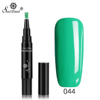 Saviland Faster Shipping Nail Gel Varnish Pencil One Step Gel Nail Pen No Need Top Base 3 In 1 UV Gel Lacquer Glitter Polish