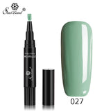 Saviland Faster Shipping Nail Gel Varnish Pencil One Step Gel Nail Pen No Need Top Base 3 In 1 UV Gel Lacquer Glitter Polish