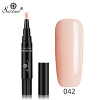 Saviland Faster Shipping Nail Gel Varnish Pencil One Step Gel Nail Pen No Need Top Base 3 In 1 UV Gel Lacquer Glitter Polish