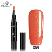 Saviland Faster Shipping Nail Gel Varnish Pencil One Step Gel Nail Pen No Need Top Base 3 In 1 UV Gel Lacquer Glitter Polish