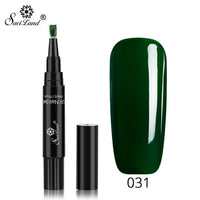 Saviland Faster Shipping Nail Gel Varnish Pencil One Step Gel Nail Pen No Need Top Base 3 In 1 UV Gel Lacquer Glitter Polish