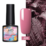 MAD DOLL 8ml 60 Colors Gel Nail Polish  Nail Color Nail Gel varnish Soak Off UV Gel Varnish Base Coat No Wipe Top Coat