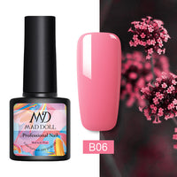 MAD DOLL 8ml 60 Colors Gel Nail Polish  Nail Color Nail Gel varnish Soak Off UV Gel Varnish Base Coat No Wipe Top Coat