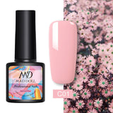 MAD DOLL 8ml 60 Colors Gel Nail Polish  Nail Color Nail Gel varnish Soak Off UV Gel Varnish Base Coat No Wipe Top Coat