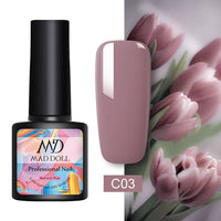 MAD DOLL 8ml 60 Colors Gel Nail Polish  Nail Color Nail Gel varnish Soak Off UV Gel Varnish Base Coat No Wipe Top Coat