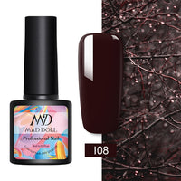 MAD DOLL 8ml 60 Colors Gel Nail Polish  Nail Color Nail Gel varnish Soak Off UV Gel Varnish Base Coat No Wipe Top Coat