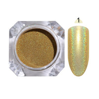 1Box Sugar Nail Powder  Glitter Nail Dust Powder Laser Gradient Nail Pigment  Glitter Nail Art Decoration