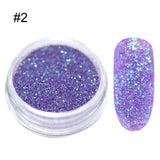 1Box Sugar Nail Powder  Glitter Nail Dust Powder Laser Gradient Nail Pigment  Glitter Nail Art Decoration