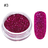 1Box Sugar Nail Powder  Glitter Nail Dust Powder Laser Gradient Nail Pigment  Glitter Nail Art Decoration