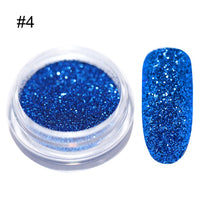 1Box Sugar Nail Powder  Glitter Nail Dust Powder Laser Gradient Nail Pigment  Glitter Nail Art Decoration