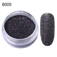 1Box Sugar Nail Powder  Glitter Nail Dust Powder Laser Gradient Nail Pigment  Glitter Nail Art Decoration